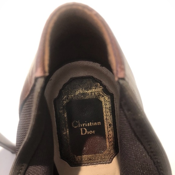 Dior leather and mesh peep toe ankle booties - Picture 3 of 11